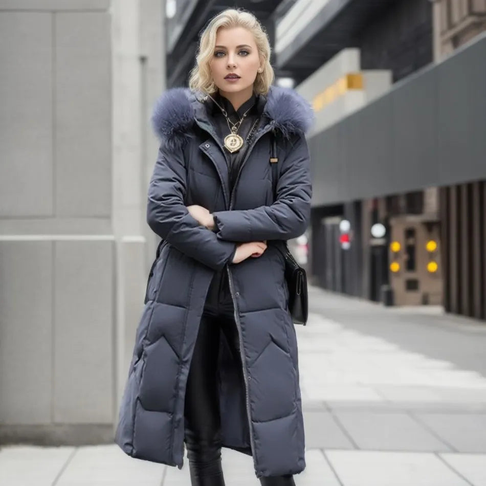 Grey puffer coat - Lana Fiorelli