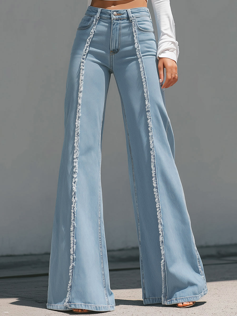 Light Blue flared jeans - Lana Fiorelli