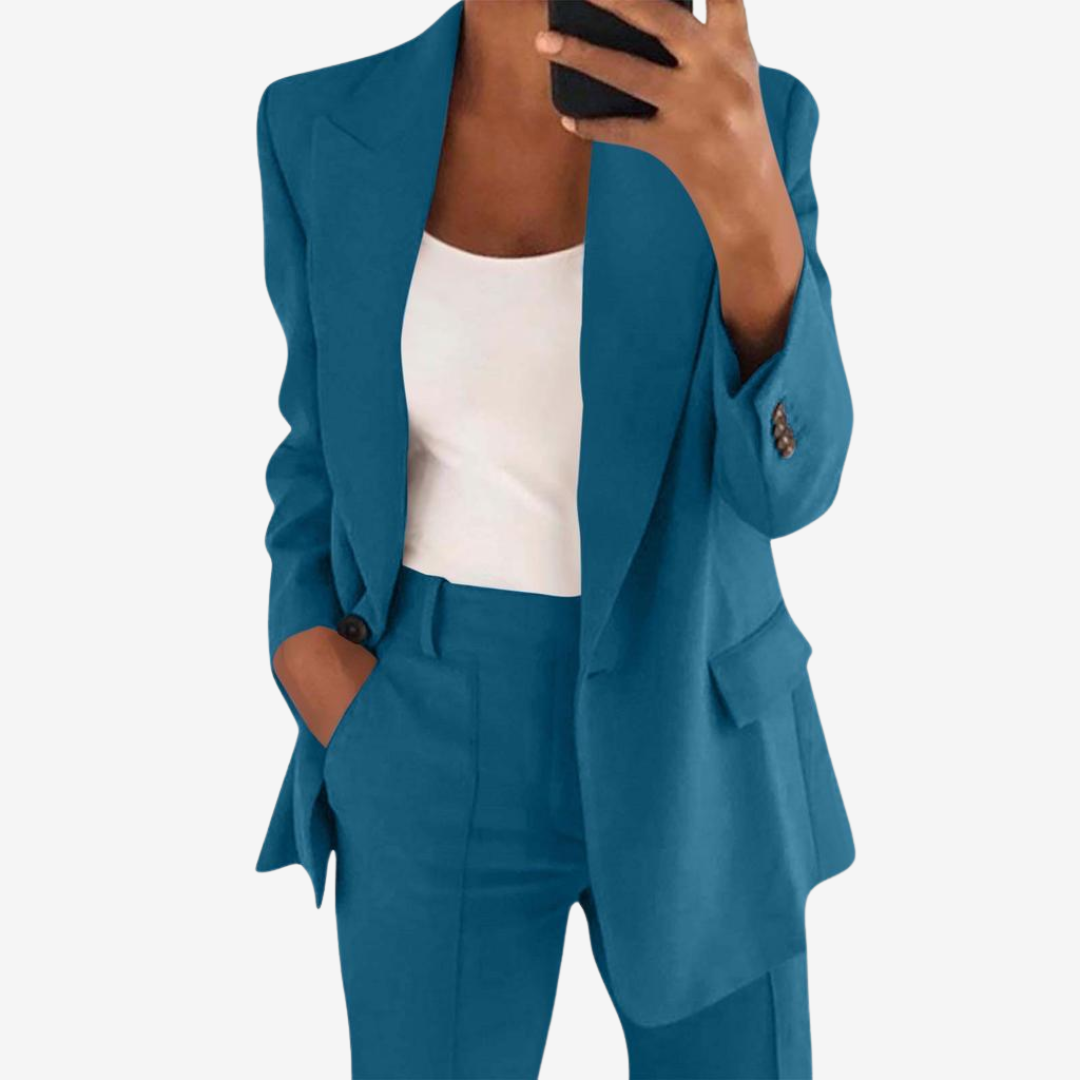 Green blazer and trousers suit - Lana Fiorelli