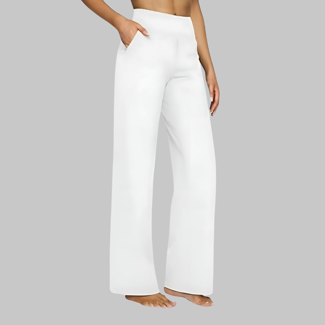 White stretch trousers - Lana Fiorelli