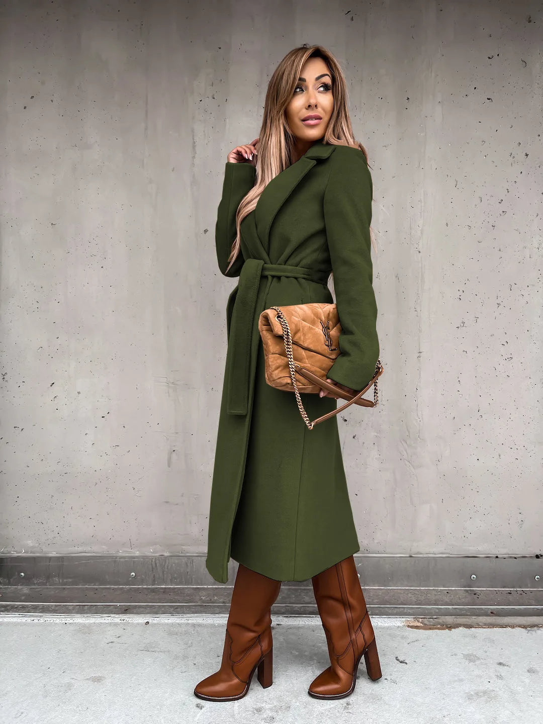Dark Green coat - Lana Fiorelli