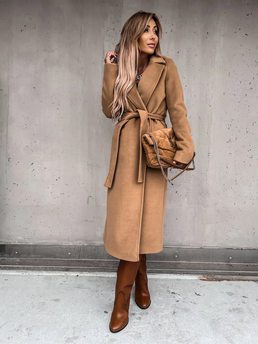 Khaki coat - Lana Fiorelli