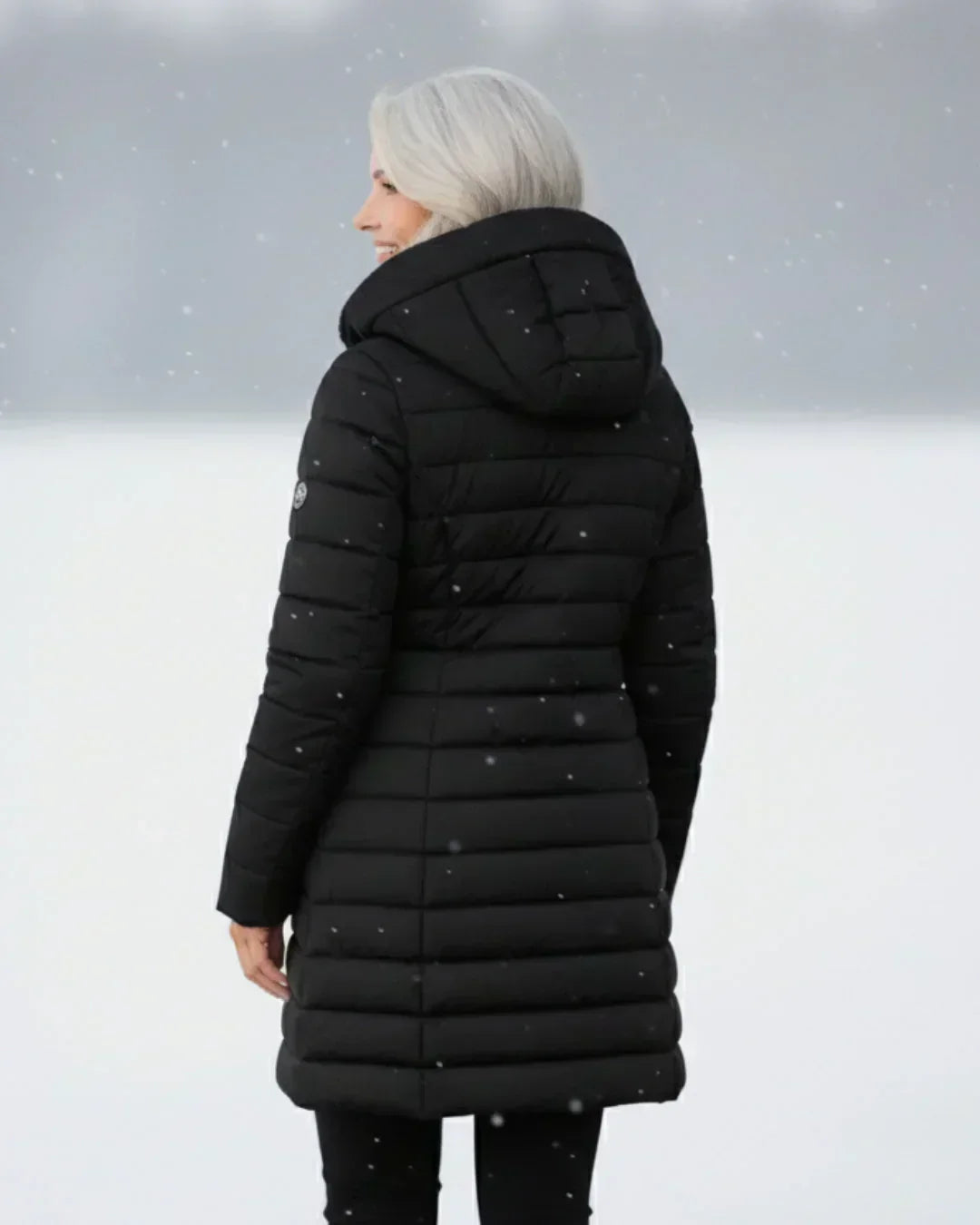 Burgundy long padded jacket - Lana Fiorelli