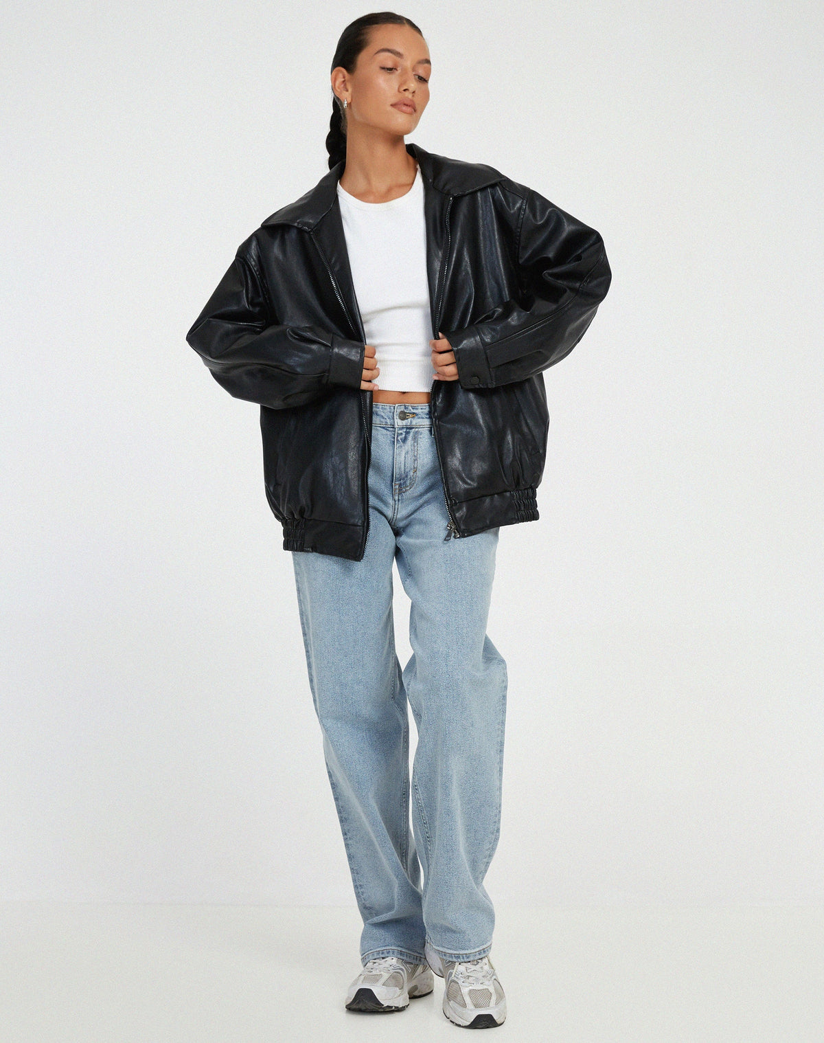Black bomber jacket - Lana Fiorelli