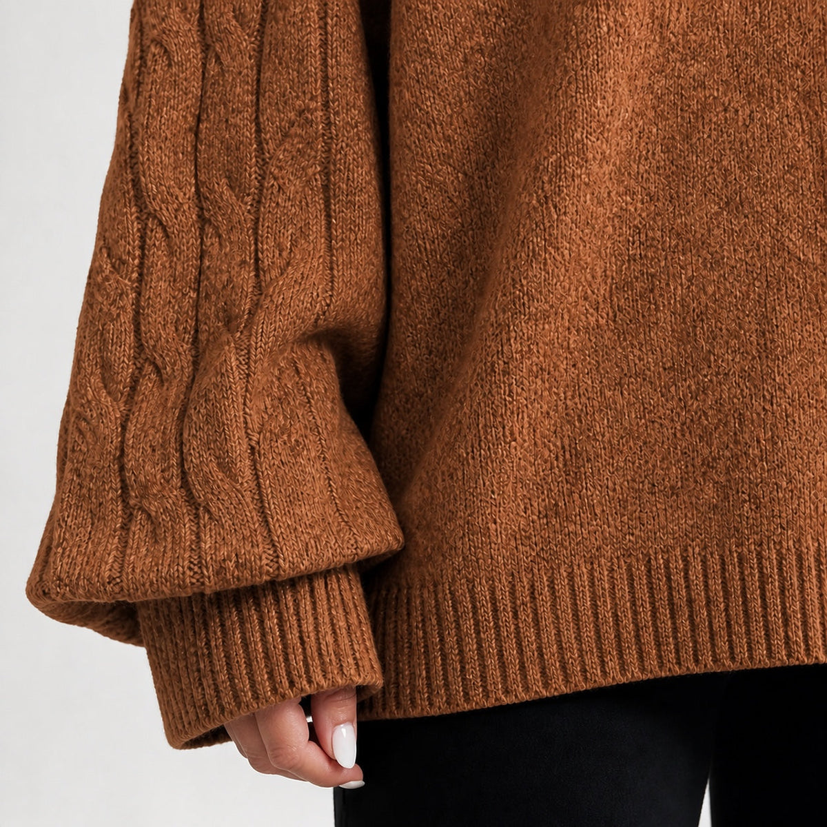 Orange cold shoulder oversized jumper - Lana Fiorelli
