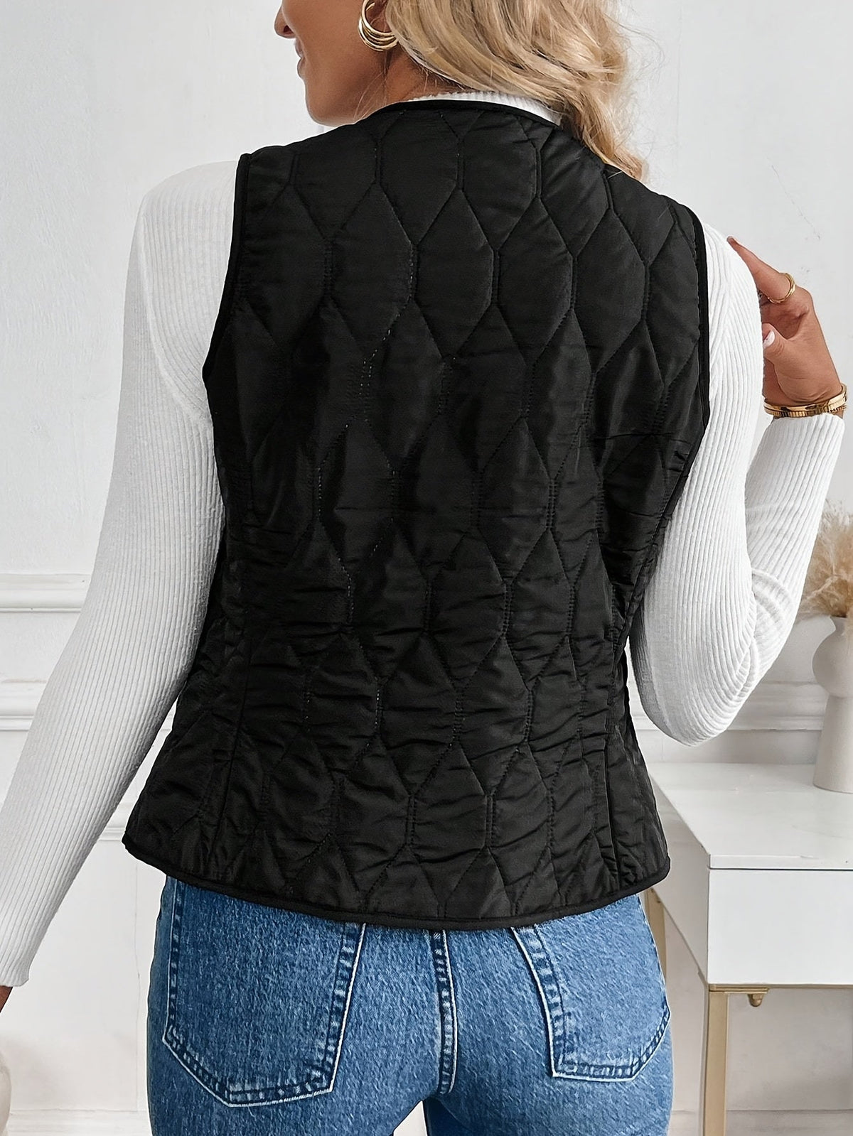 Black reversible gilet - Lana Fiorelli