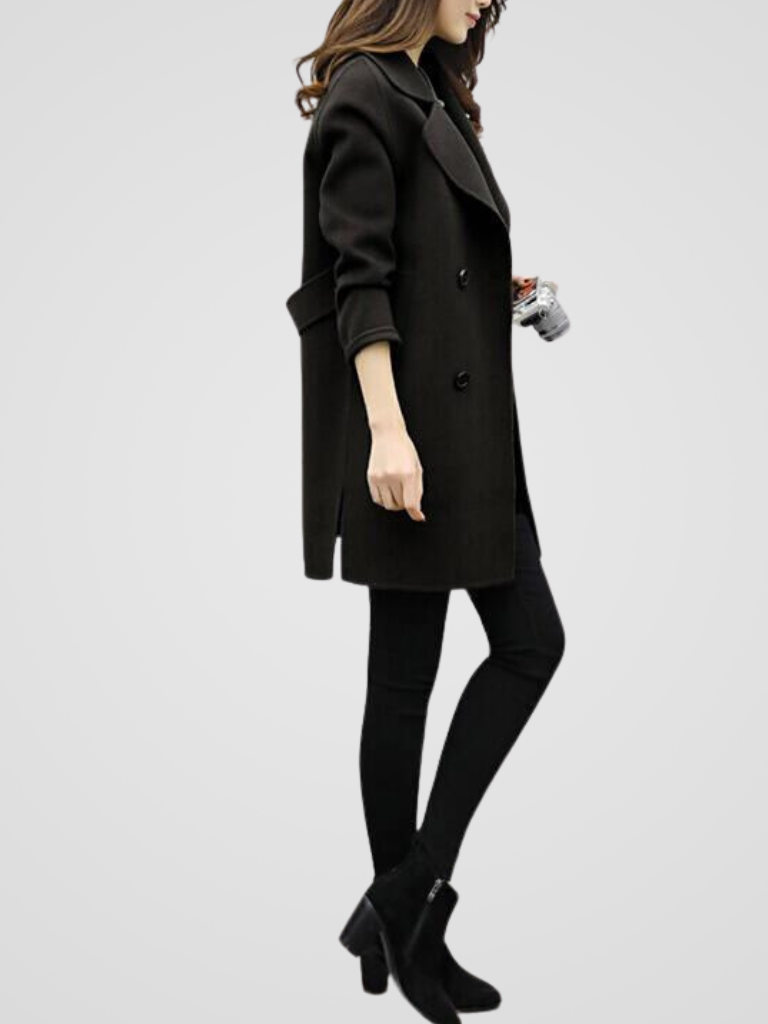 Women's double-breasted coat - Lana Fiorelli