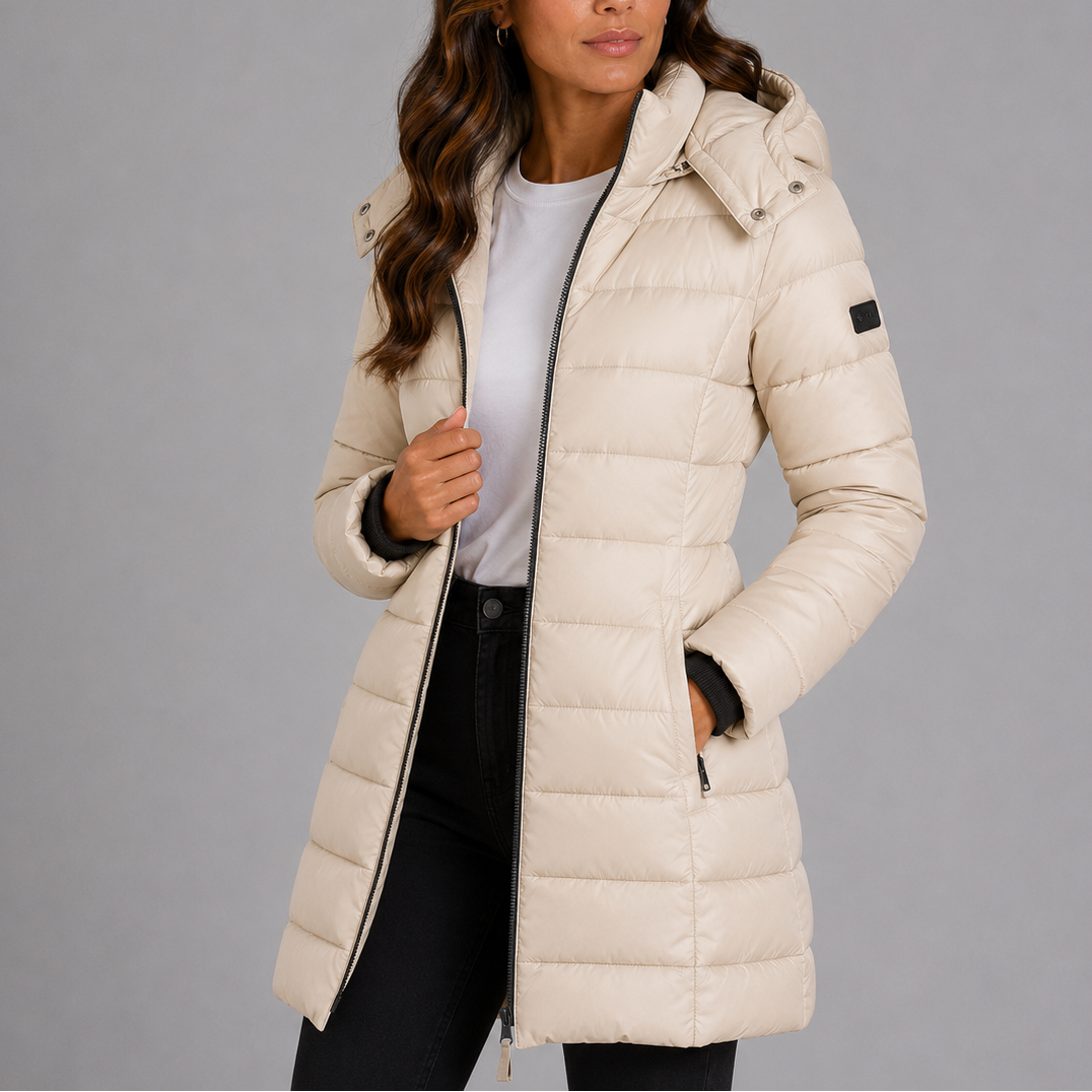 Beige puffer jacket - Lana Fiorelli