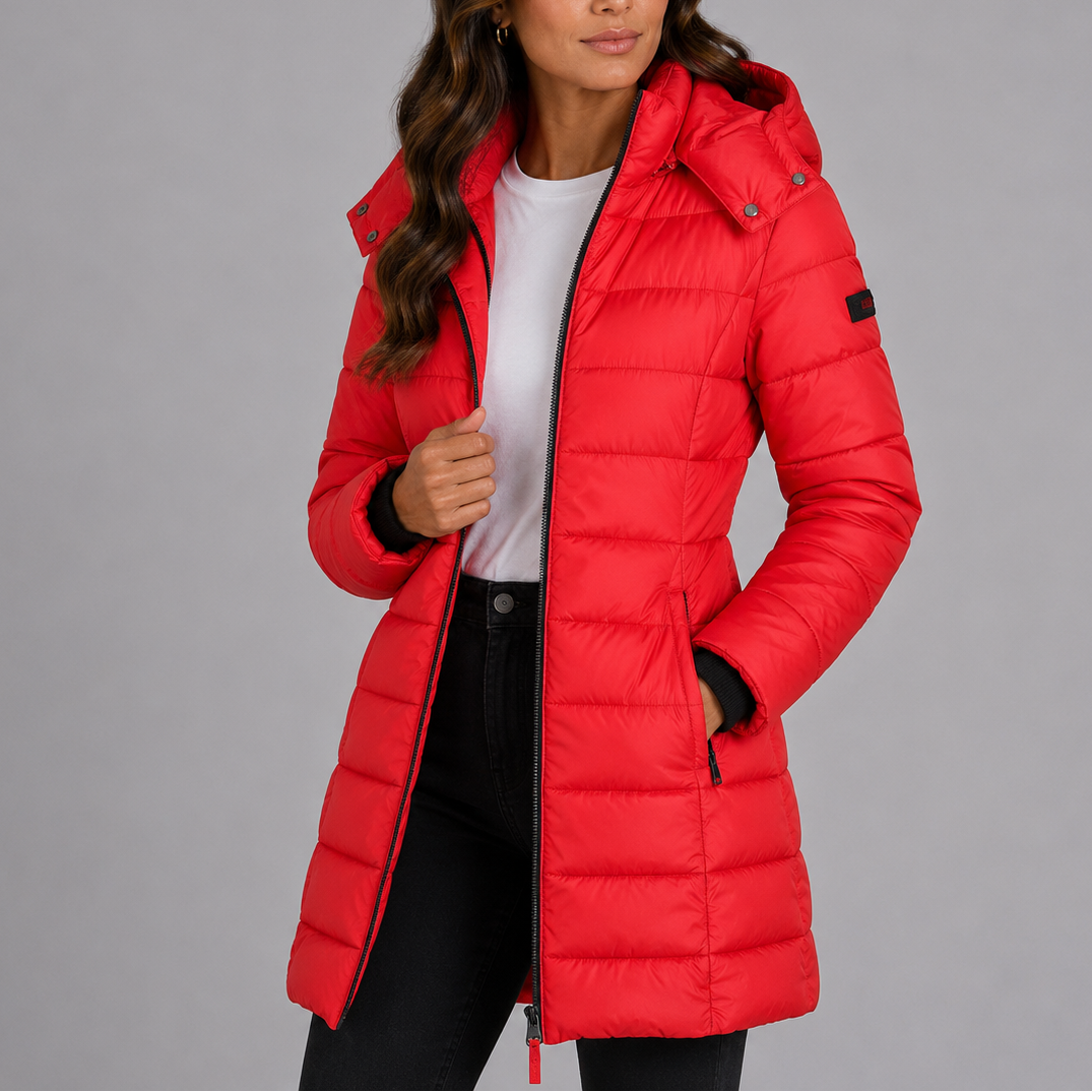 Red puffer jacket - Lana Fiorelli