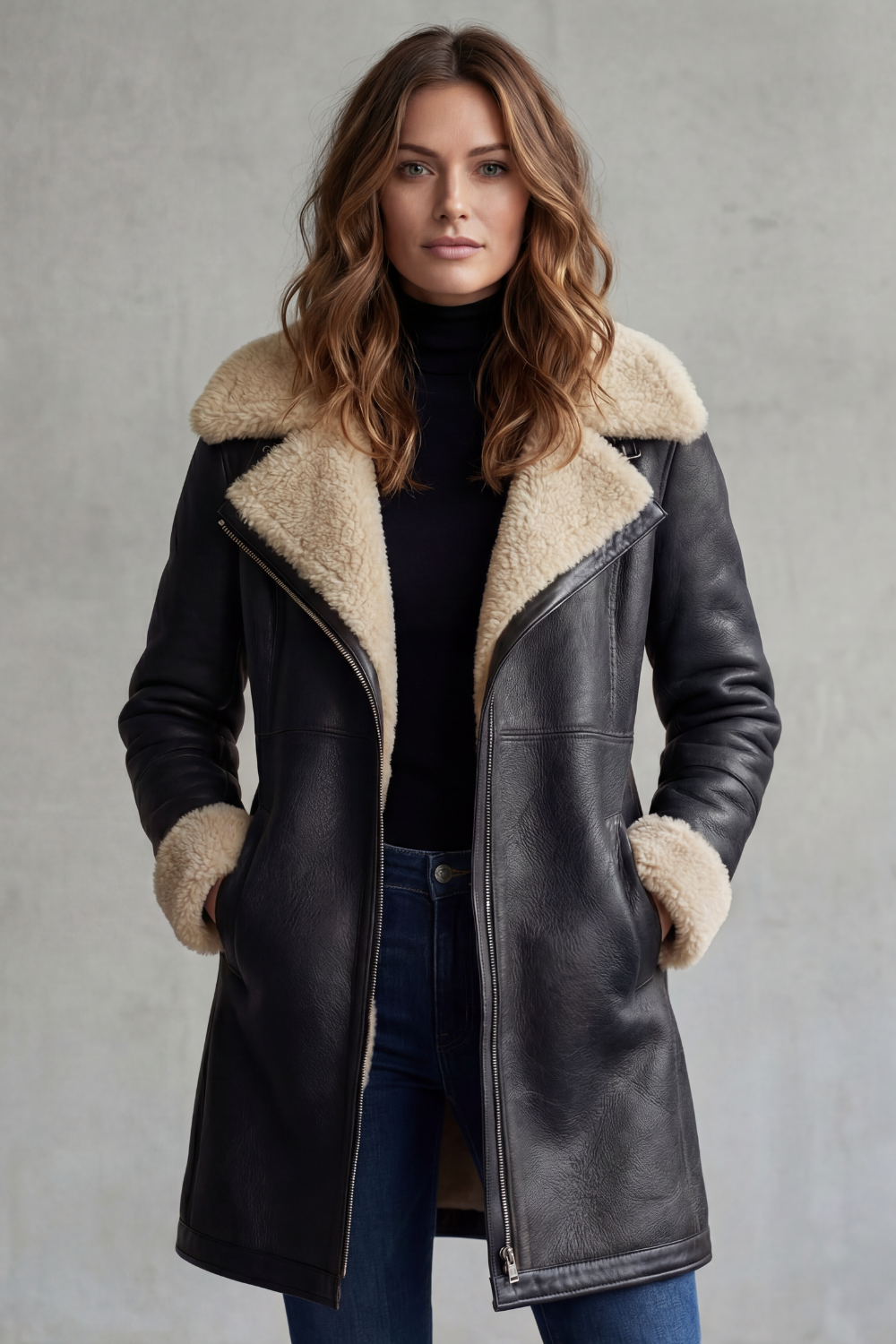 Dark Brown coat - Lana Fiorelli