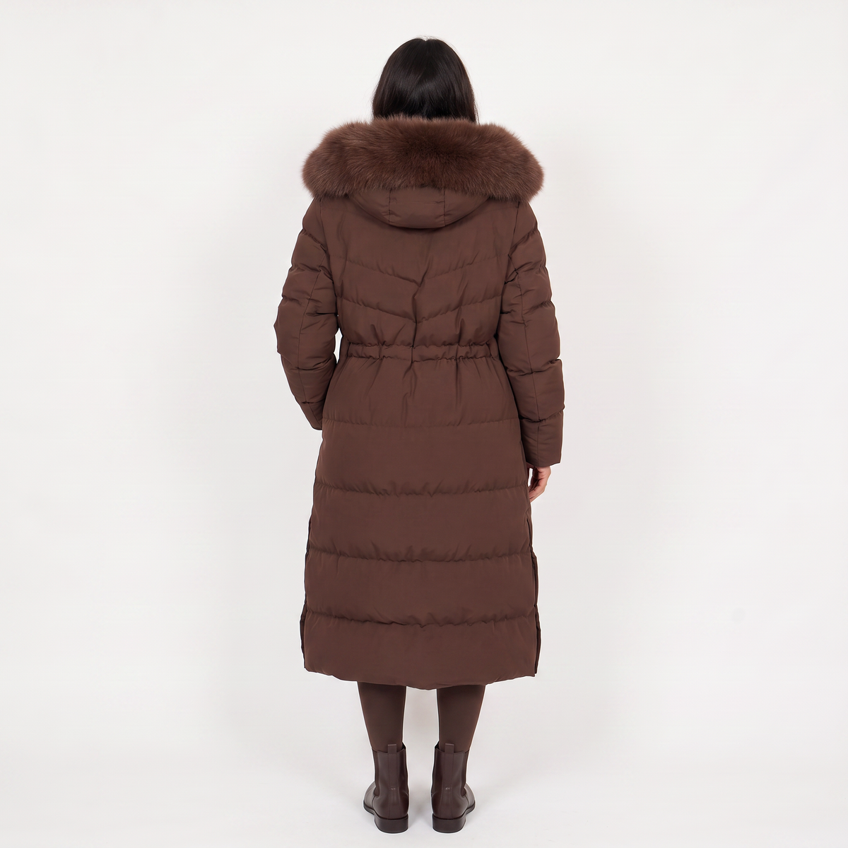 Brown puffer coat - Lana Fiorelli