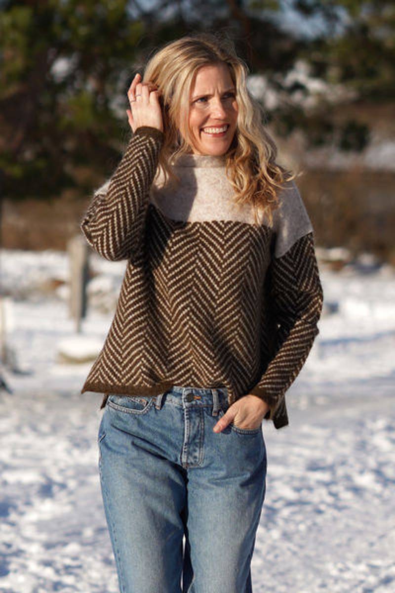 Women's chevron jumper - Lana Fiorelli