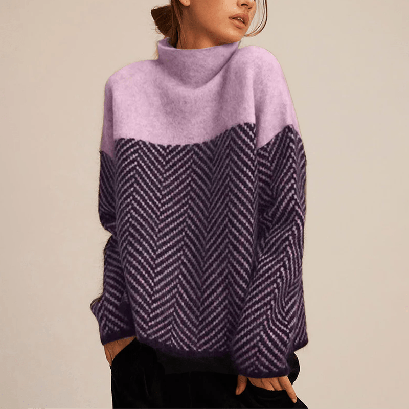 Purple chevron jumper - Lana Fiorelli