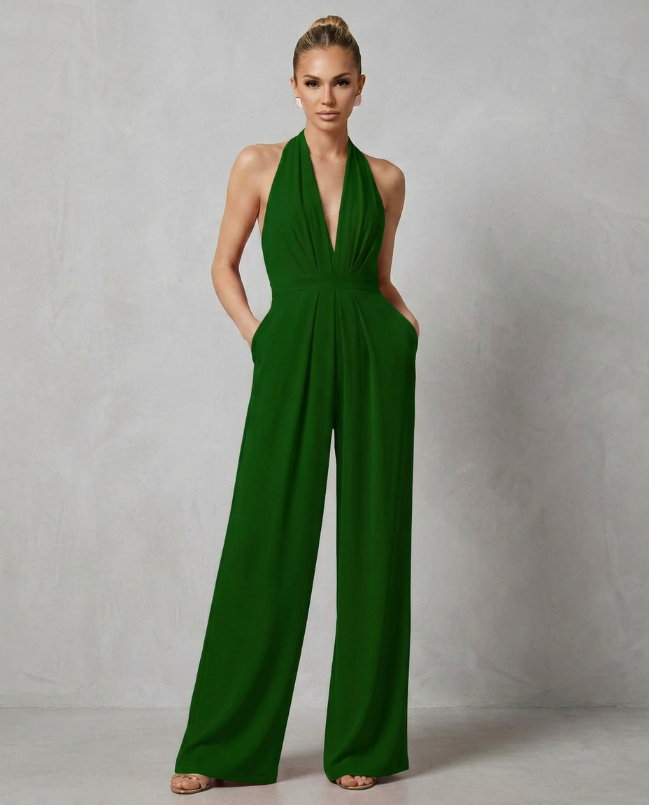 Dark Green Jumpsuit - Lana Fiorelli