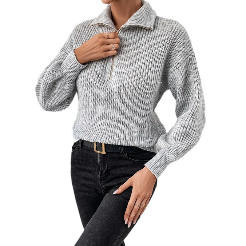 Women's half-zip jumper - Lana Fiorelli
