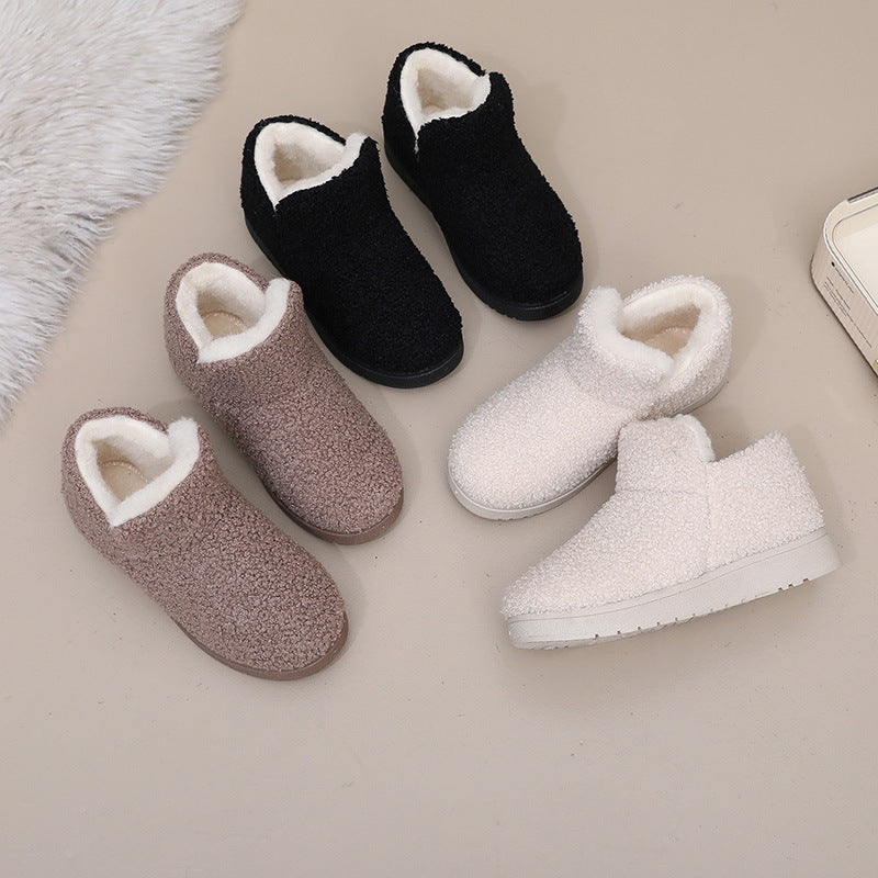 Khaki fleece lined slipper boots - Lana Fiorelli