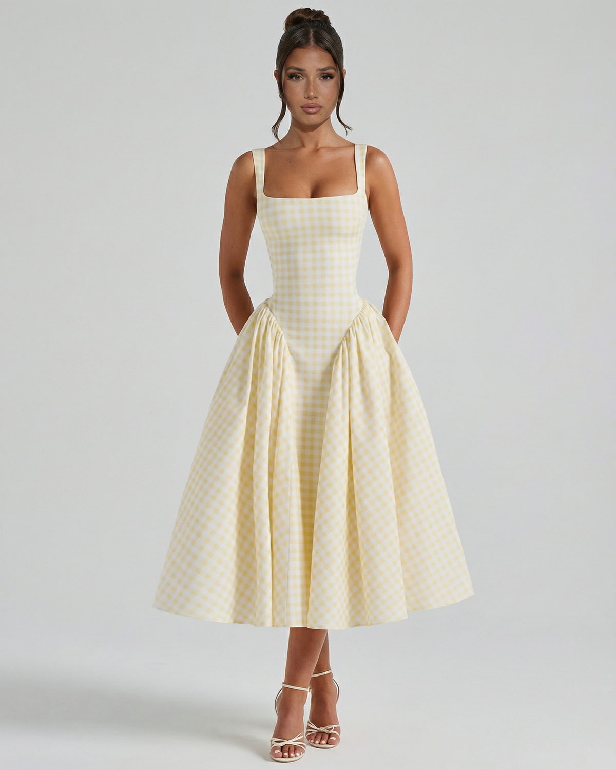 Yellow Midi Dress - Lana Fiorelli