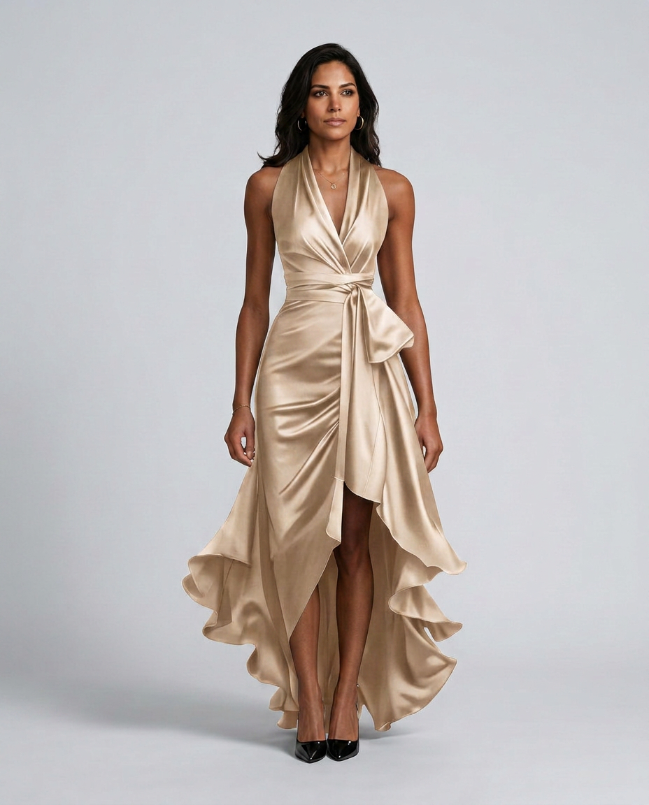 Beige Maxi Dress - Lana Fiorelli