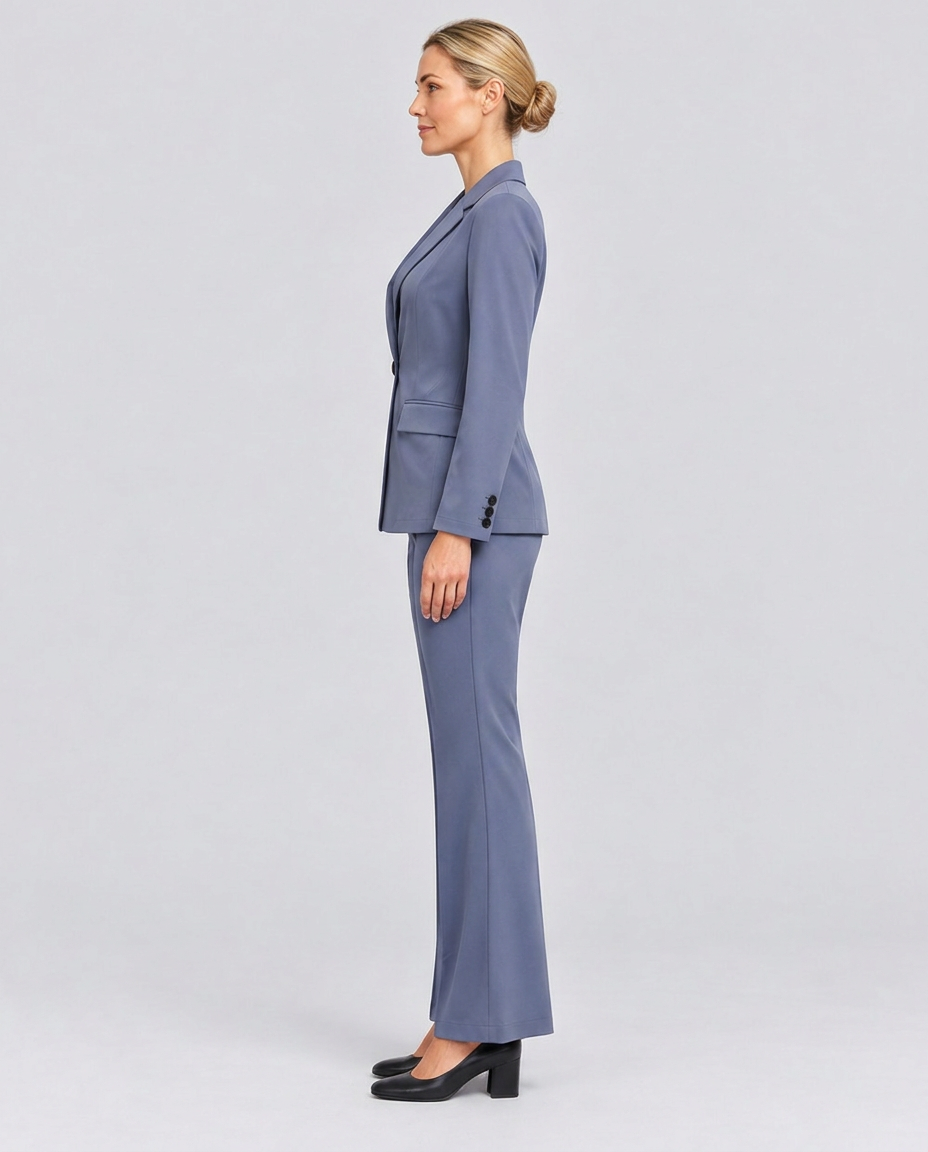 Blue blazer and straight trouser suit - Lana Fiorelli
