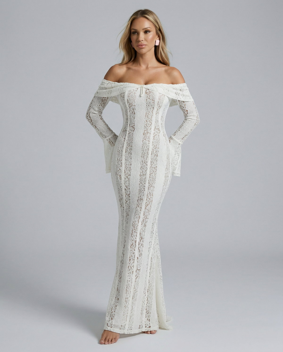Lace Maxi Dress - Lana Fiorelli