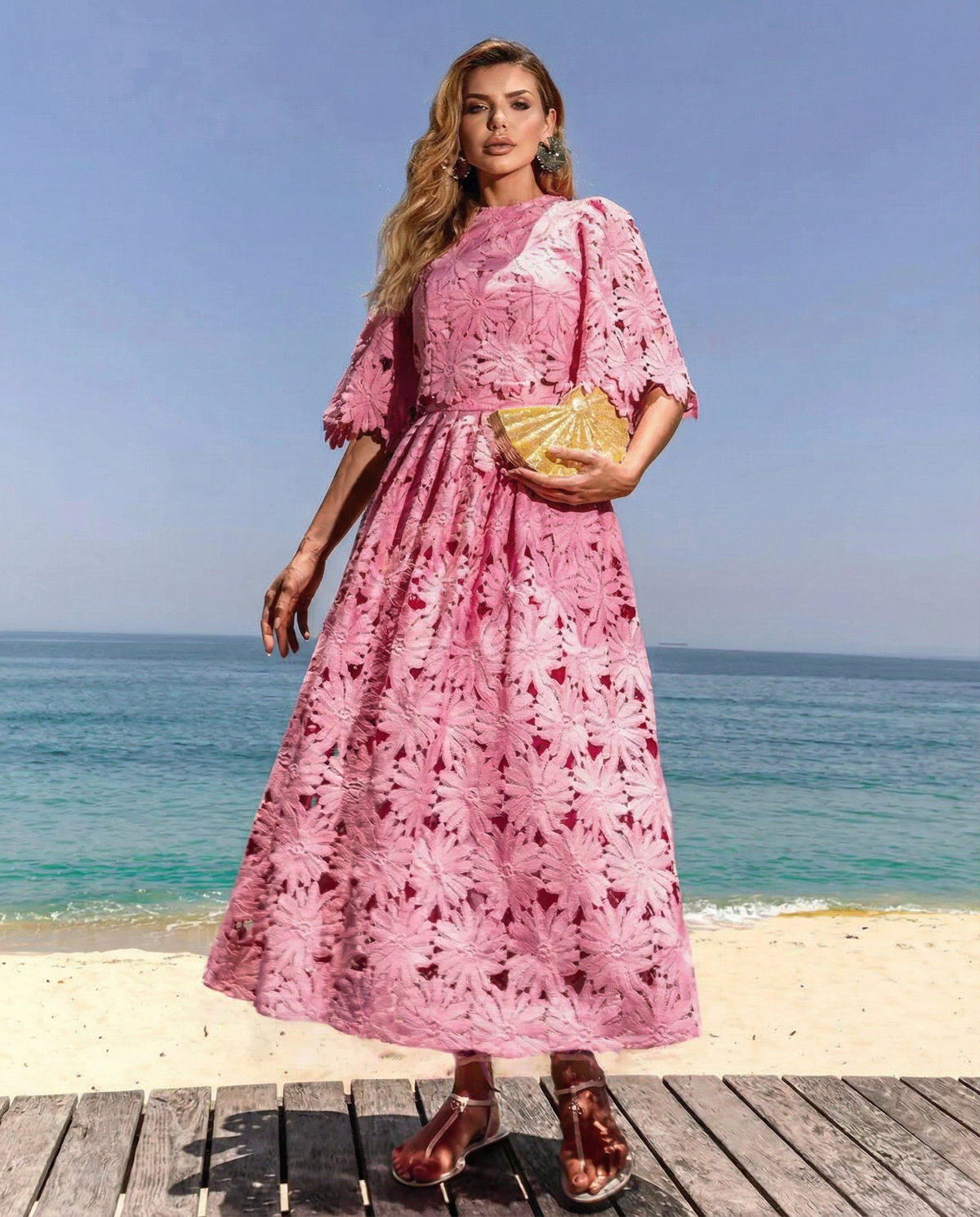 Lace Top and Skirt Set - Lana Fiorelli