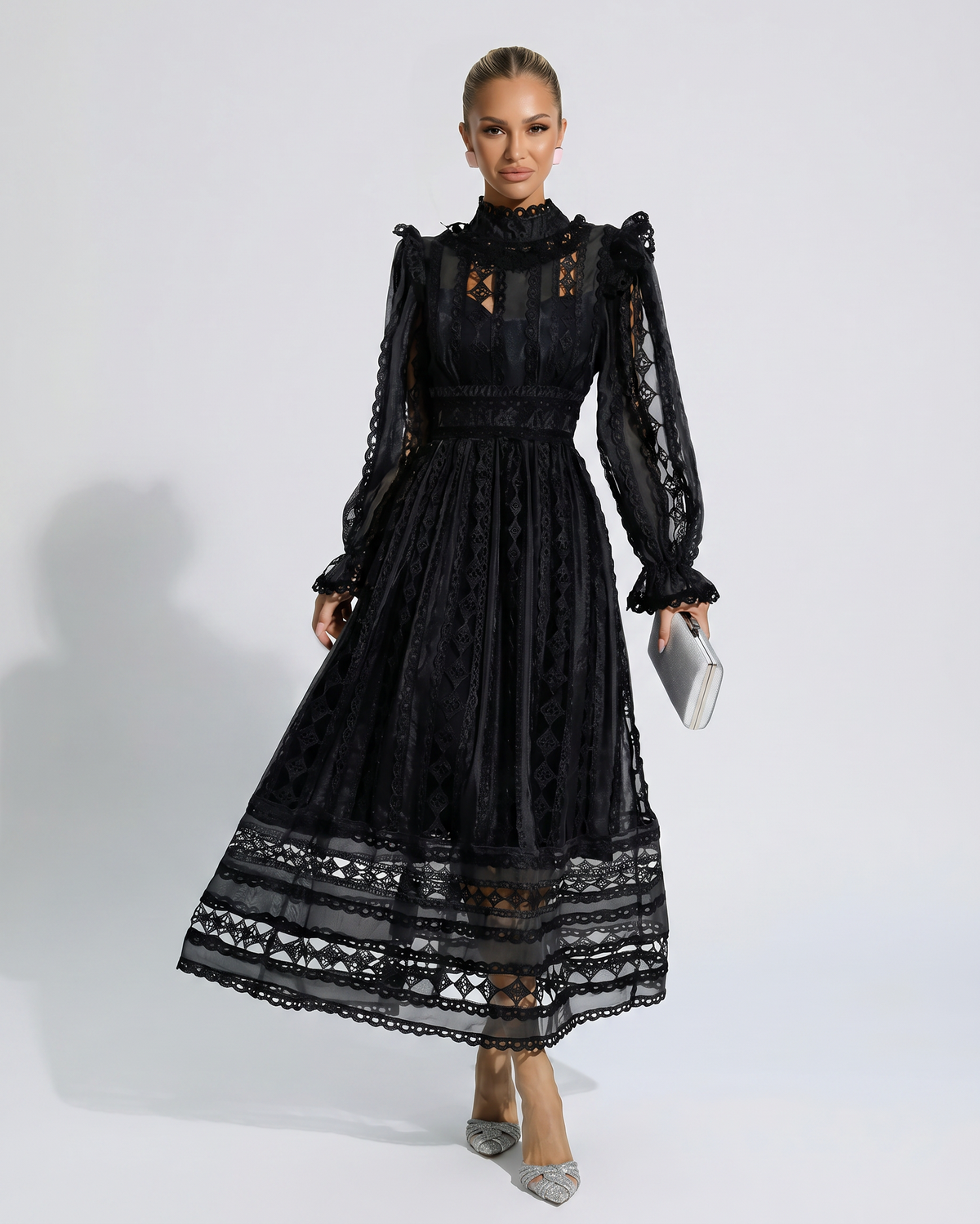 Black Midi Dress - Lana Fiorelli