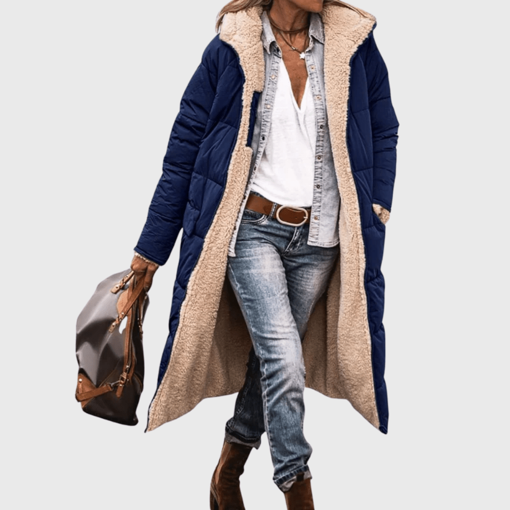 Navy puffer coat - Lana Fiorelli