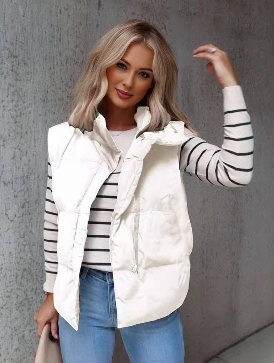 White padded gilet - Lana Fiorelli