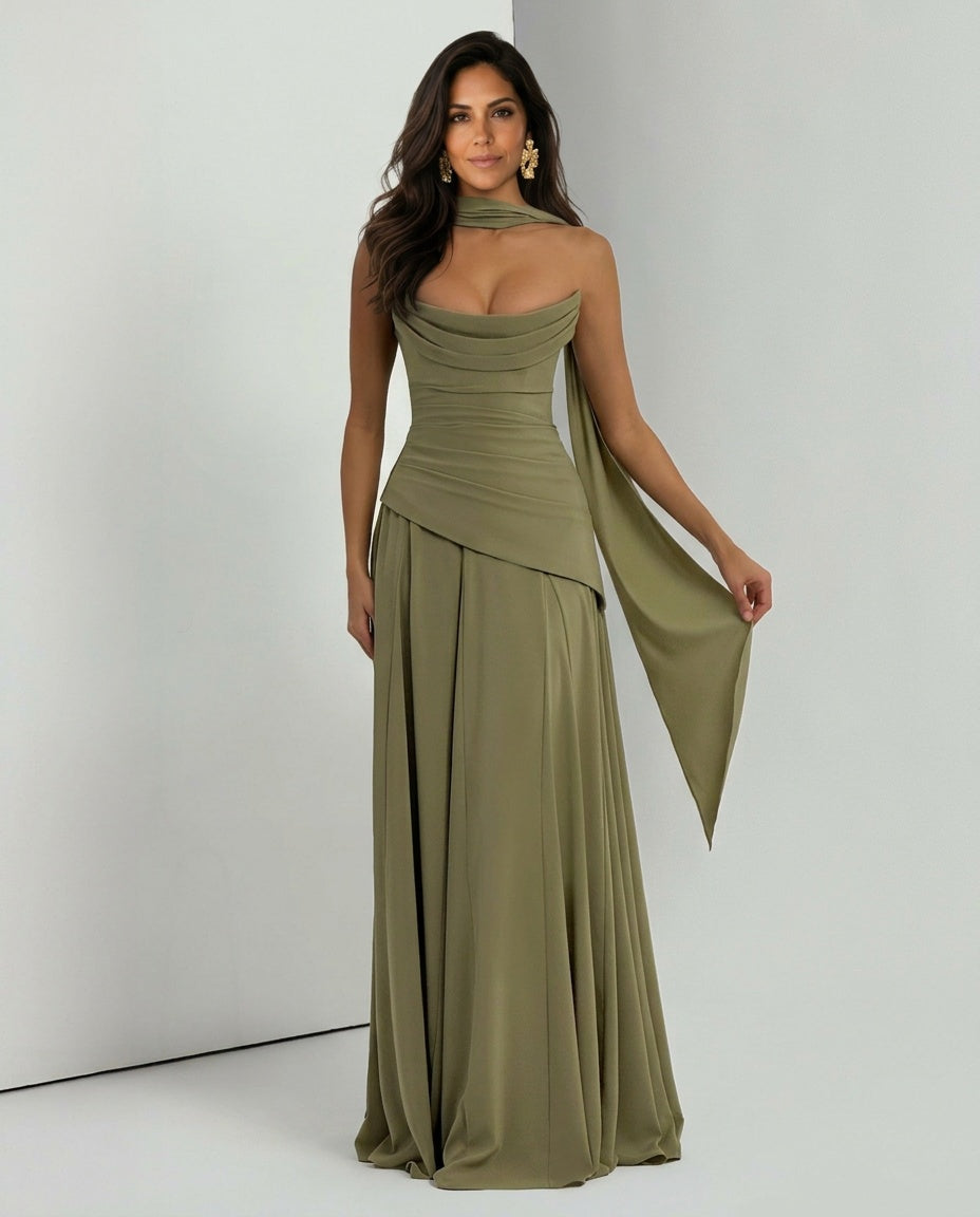 Green Maxi Dress - Lana Fiorelli