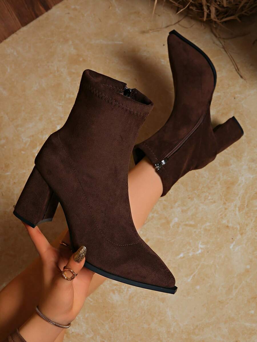 Burgundy pointed ankle boots - Lana Fiorelli