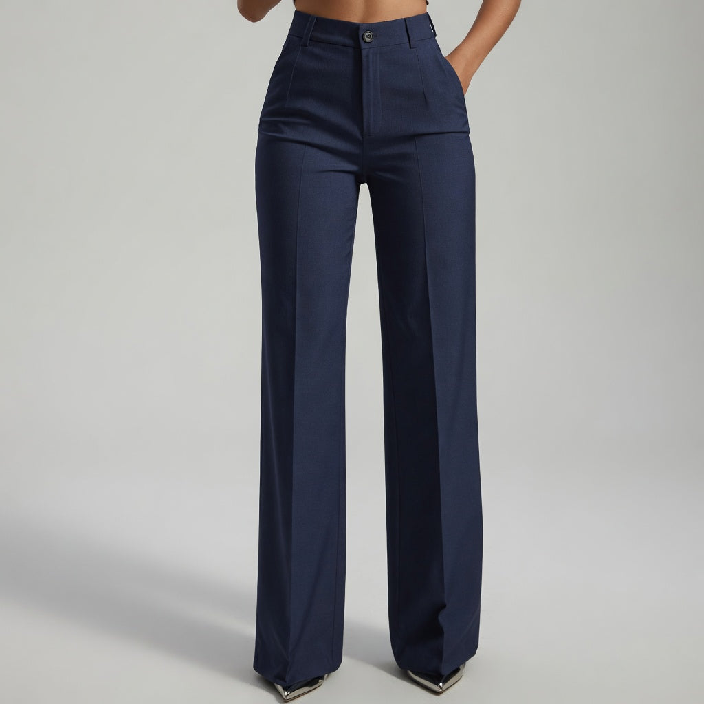 Navy high waist trousers - Lana Fiorelli