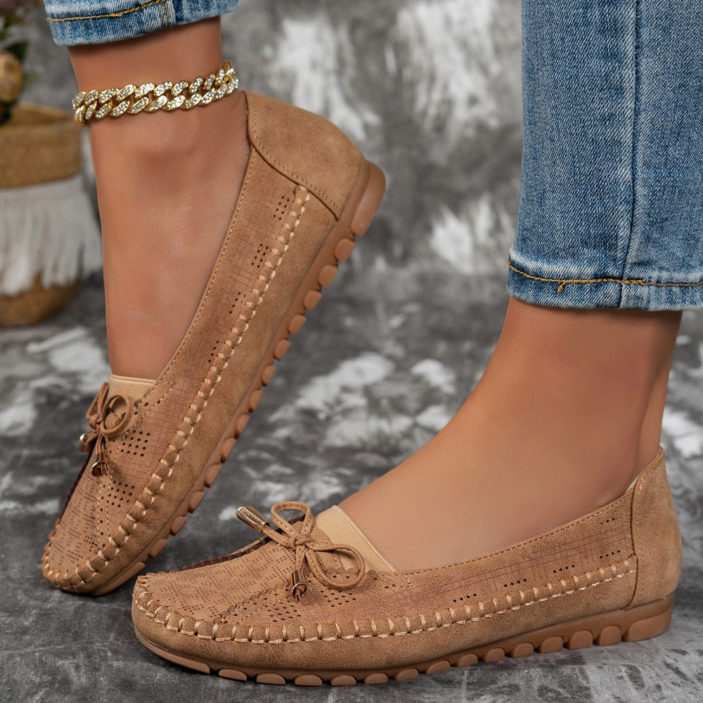 Beige cushioned ballet flats - Lana Fiorelli