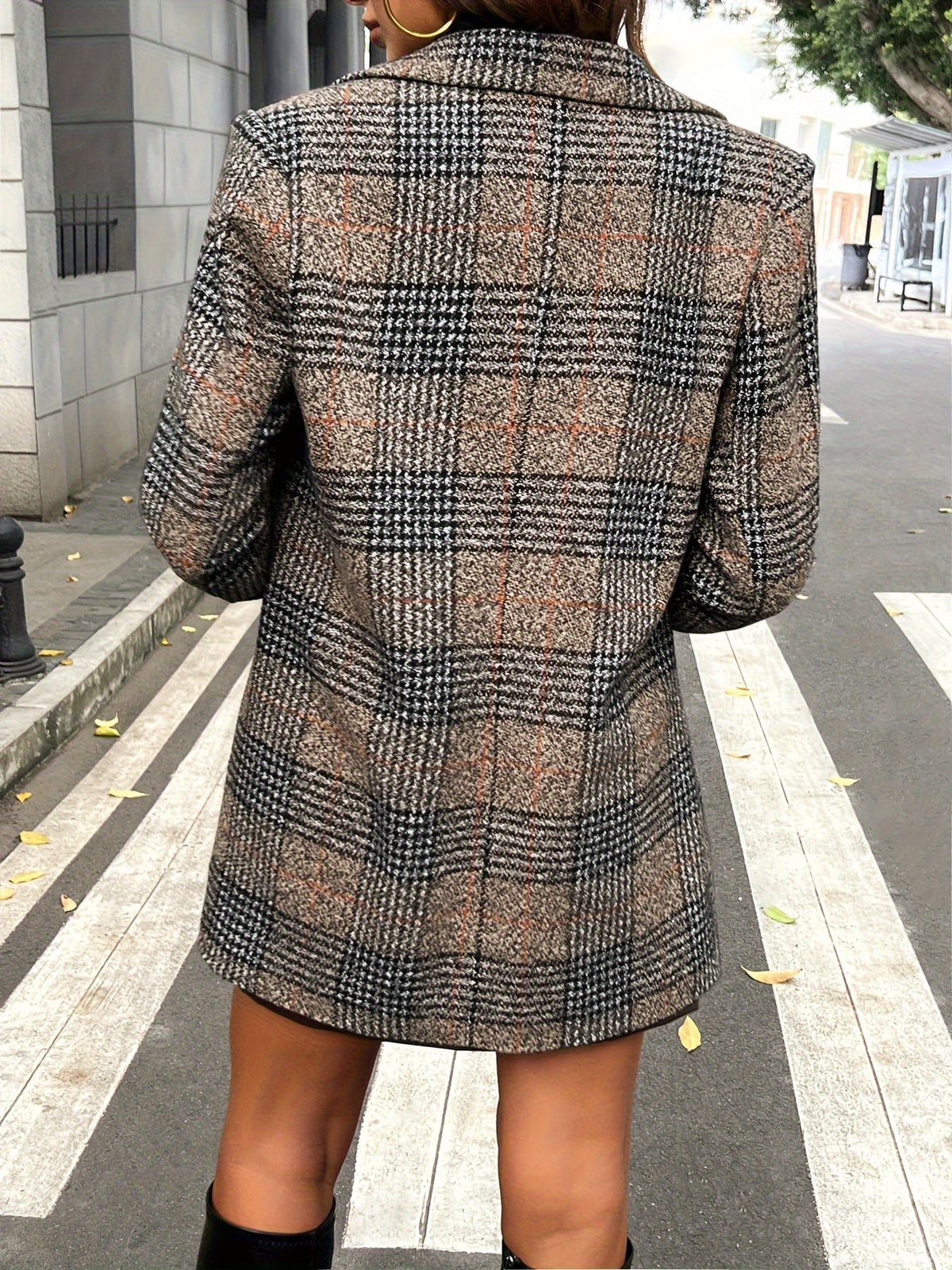 Women's houndstooth coat - Lana Fiorelli