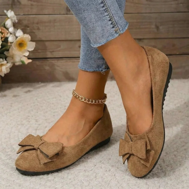 Light Brown wide fit ballet flats - Lana Fiorelli