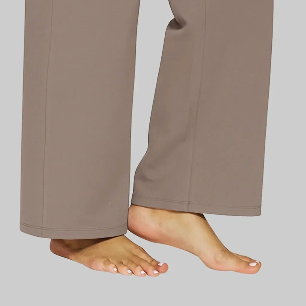 Beige stretch trousers - Lana Fiorelli