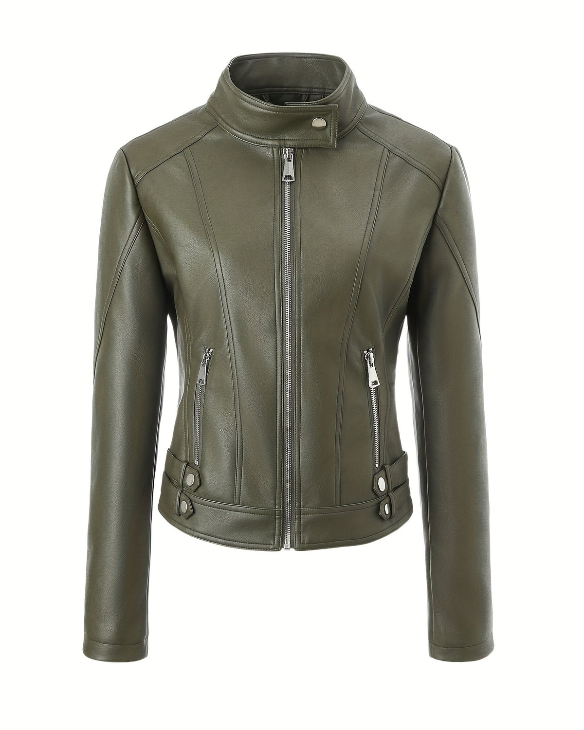 Camilla | Giacca Biker Slim in Ecopelle