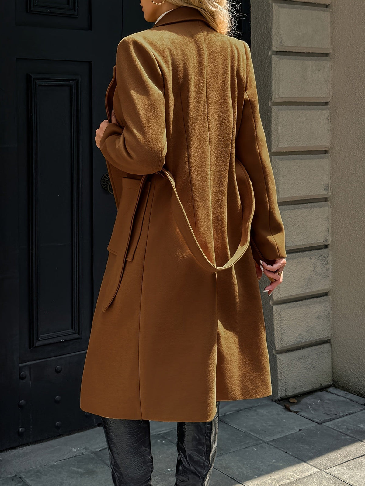 Women's belted long coat - Lana Fiorelli