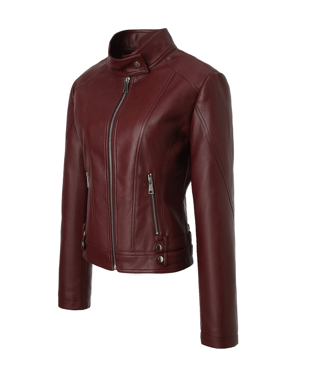Camilla | Giacca Biker Slim in Ecopelle