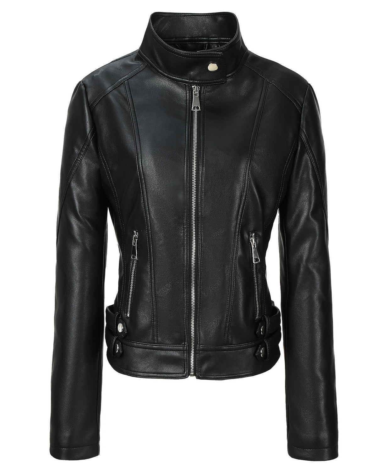 Camilla | Giacca Biker Slim in Ecopelle