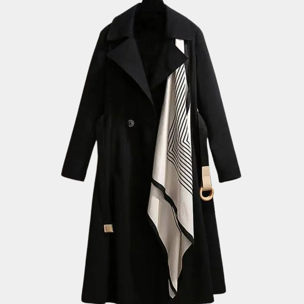 Black belted trench coat - Lana Fiorelli