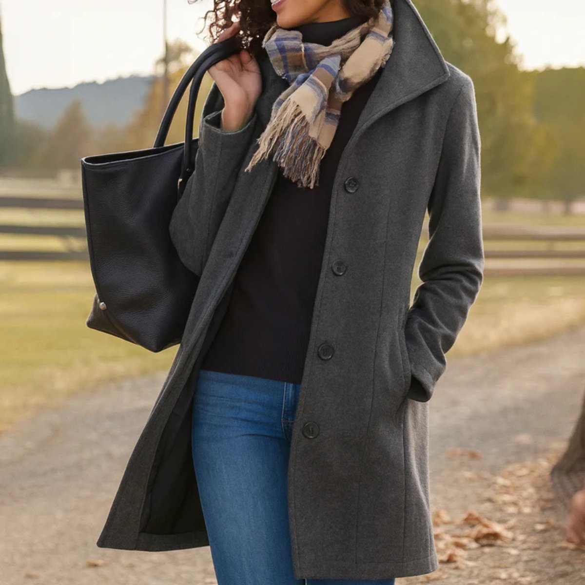 Grey coat - Lana Fiorelli