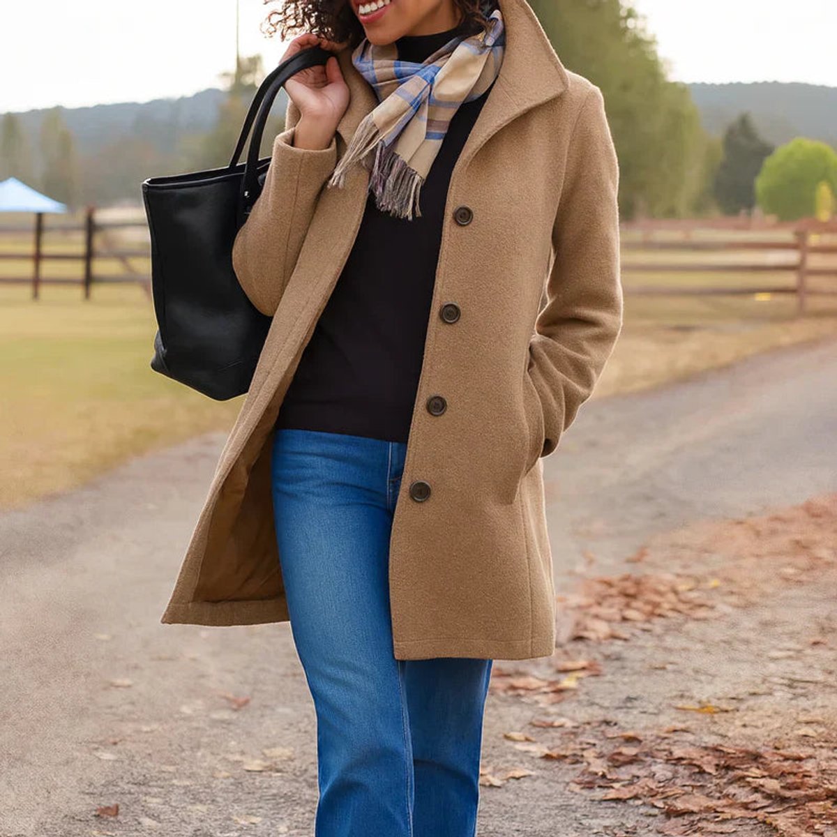 Khaki coat - Lana Fiorelli