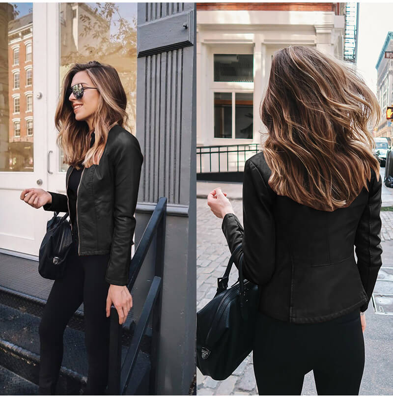 Women's faux leather jacket - Lana Fiorelli