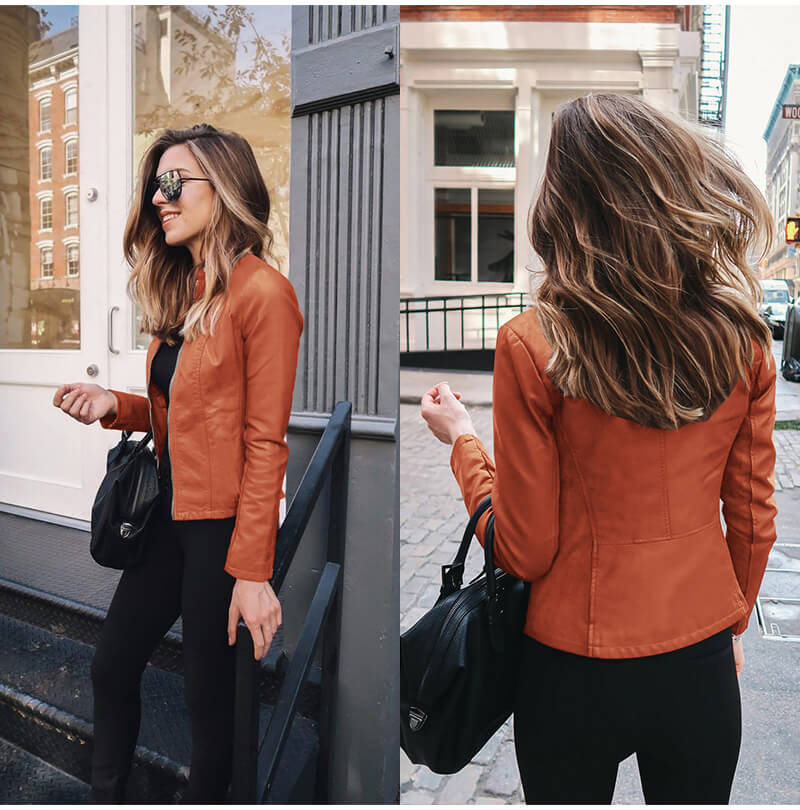 Women's faux leather jacket - Lana Fiorelli