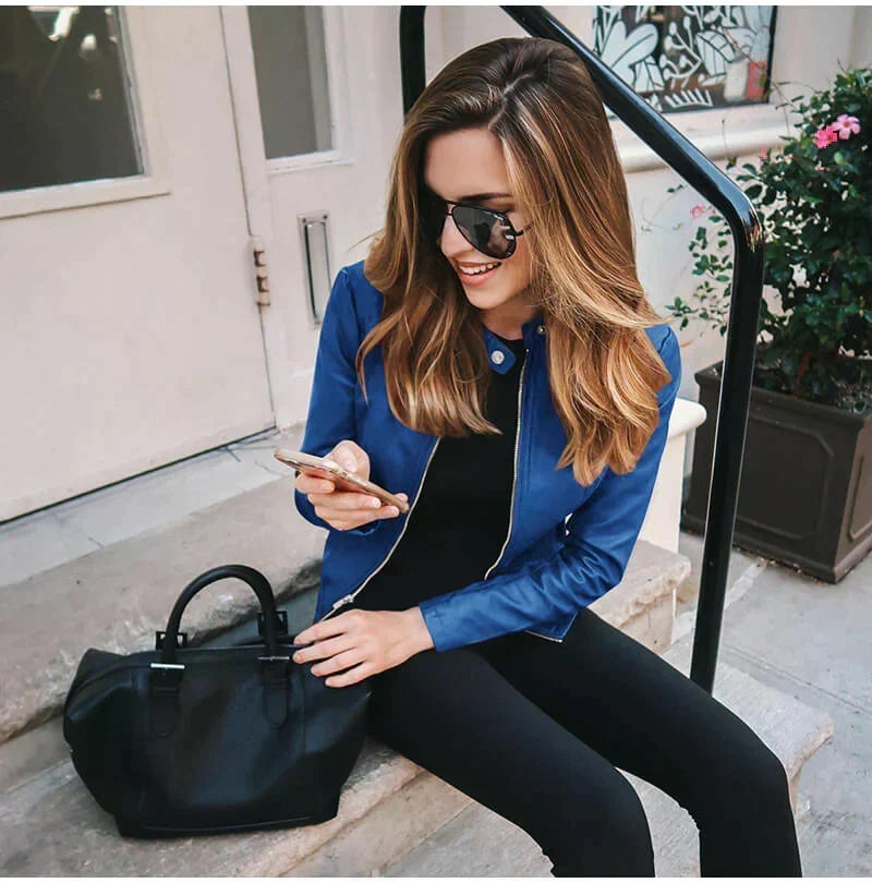 Women's faux leather jacket - Lana Fiorelli