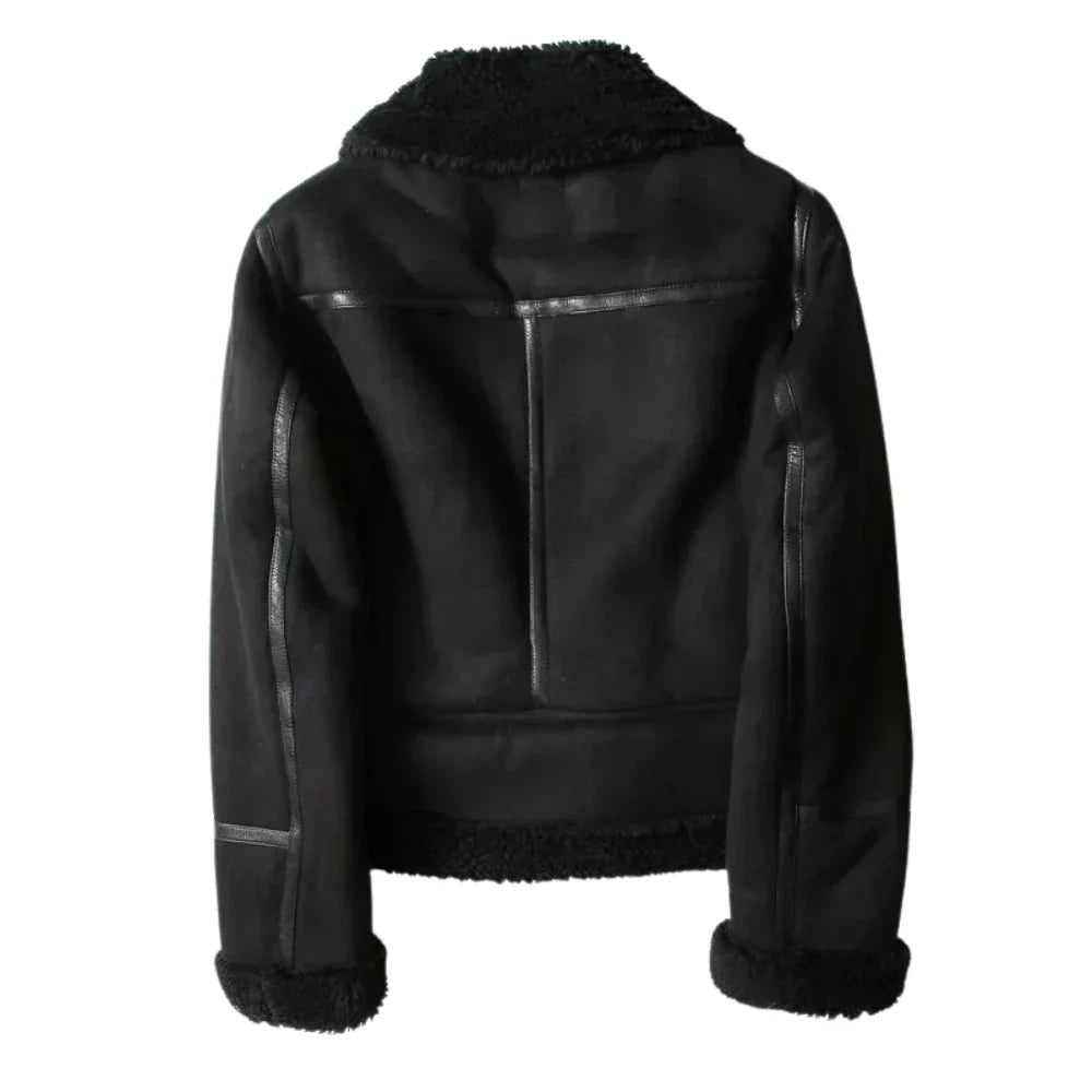 Black aviator jacket - Lana Fiorelli