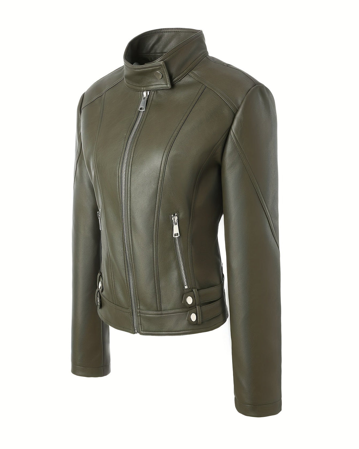 Camilla | Giacca Biker Slim in Ecopelle