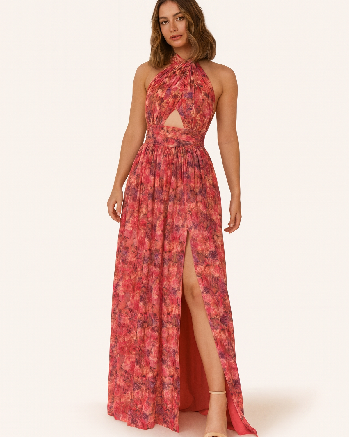 Floral Print Maxi Dress - Lana Fiorelli