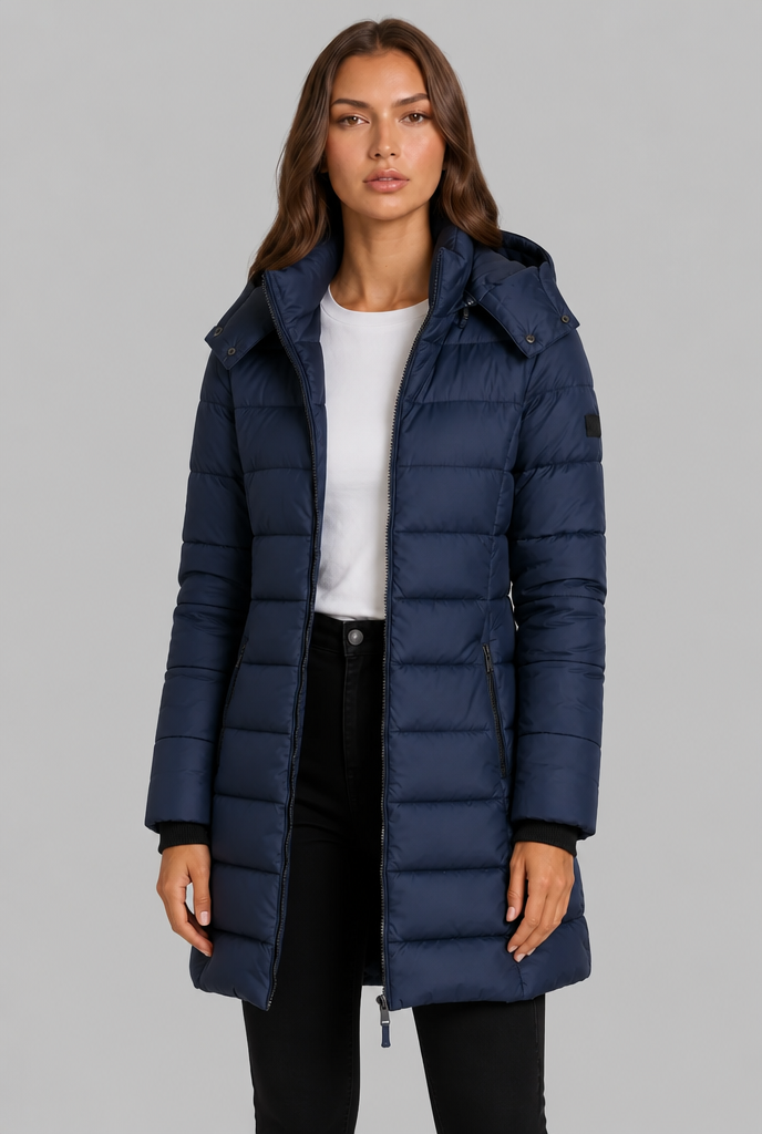 Navy puffer coat - Lana Fiorelli
