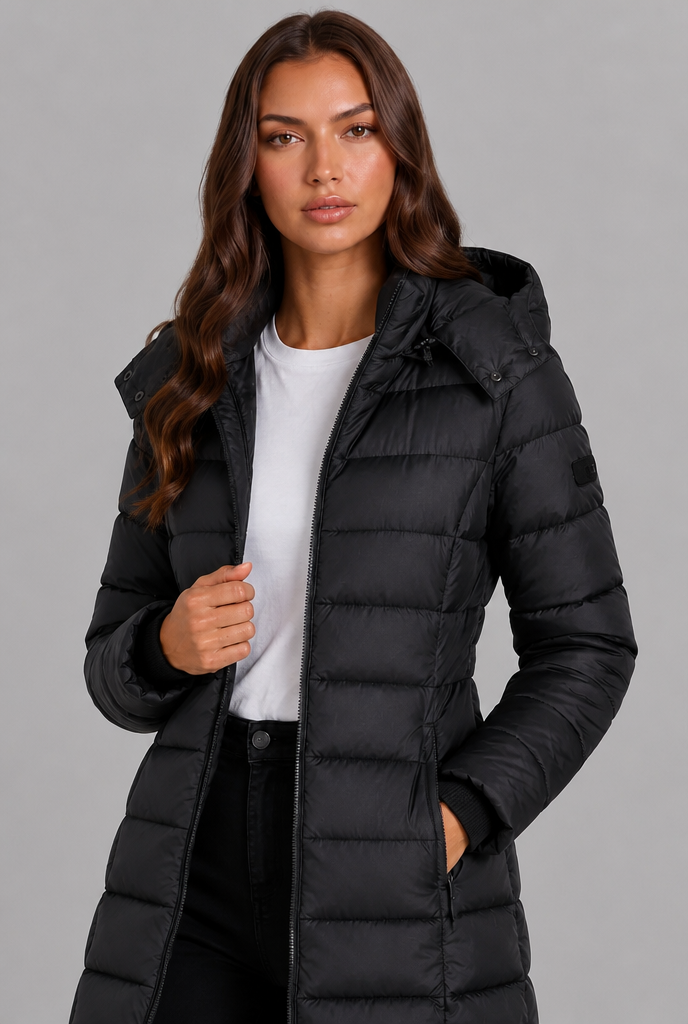 Black puffer coat - Lana Fiorelli